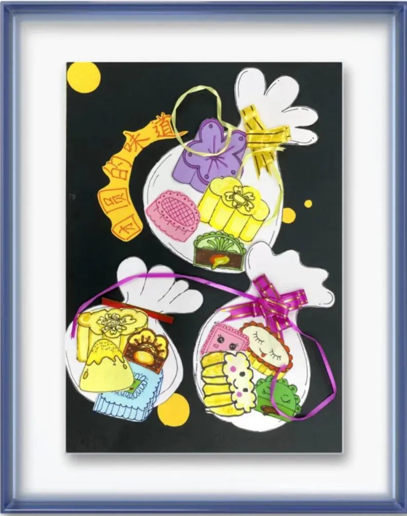 简单的中秋节小学生儿童画作品(2)